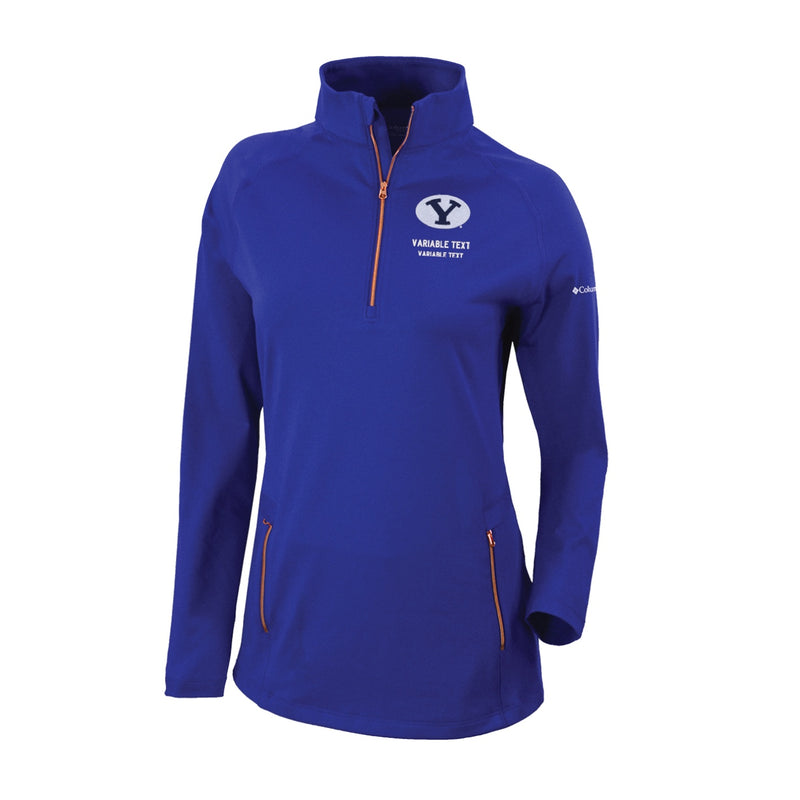 Women's Omni-Wick Outward Nine 1/4 Zip - Azul