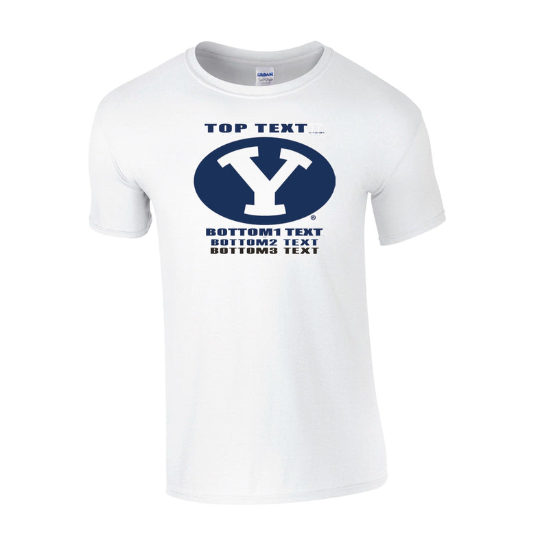 Youth Classic T-Shirt - White - Logo Text Drop