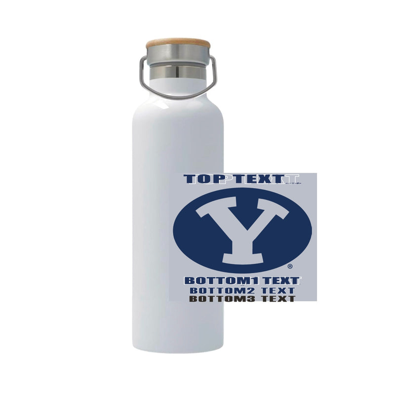 25oz Stainless Steel Thermos - White